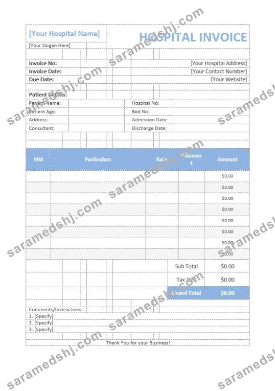 Medical Invoice.